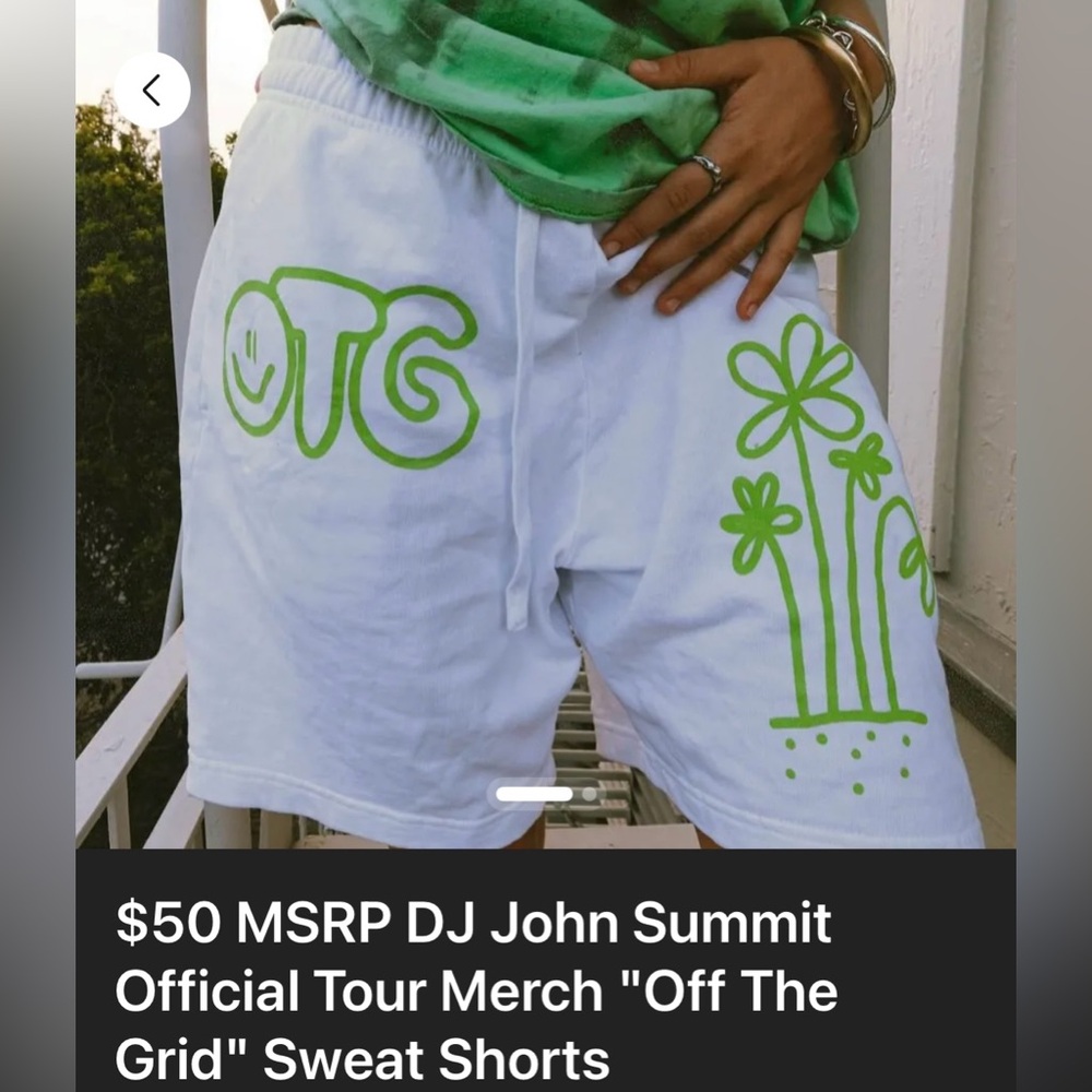 John Summit Off The Grid Shorts size medium